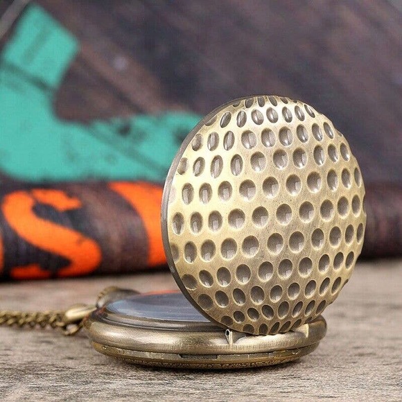 Golf Pocket Watch NEW Sports Gift Golfer Player Champion Award Prize - Picture 3 of 5